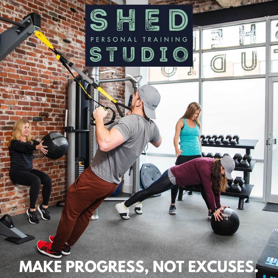 There is no time like today to start working with a personal trainer! Come check out Shed training studio! It is a boutique studio where all clients can feel comfortable. Let’s make progress together! No more excuses!