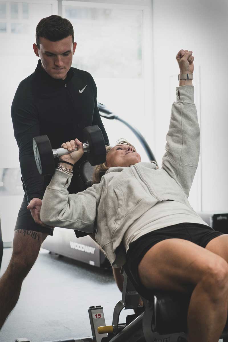 shed trainer and client